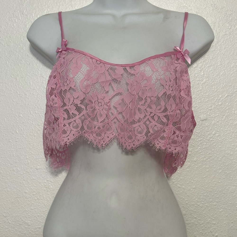 For love and lemons Pink Lace Bralette